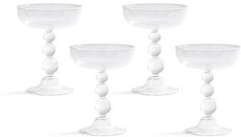 Zodax Bubble Coupe / Martini Glasses, Set of 4