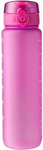 Gourde touché gomme de 1 000 ml Brinley fer AS polypropylène (PP) fuchsia