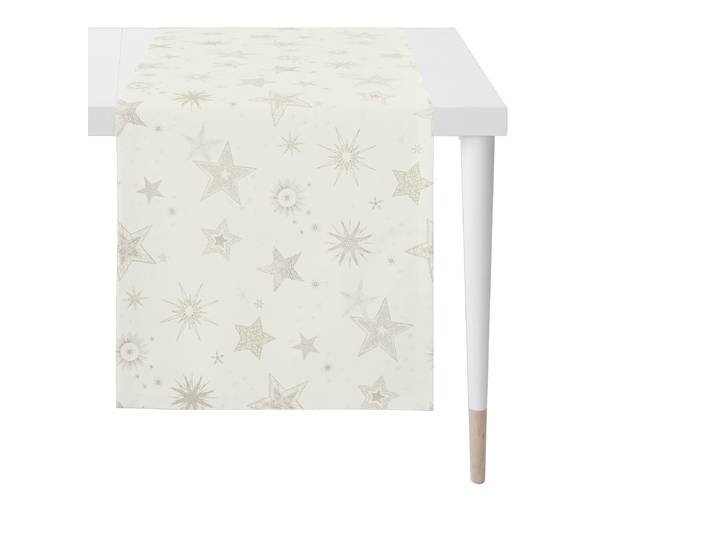 Tischläufer APELT 8150 , beige (zartes natur, goldfarben), B:44cm L:140cm, Jacquard, Tischdecken, Tischläufer, in verschiedenen Grössen erhältlich