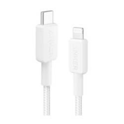 Anker USB-Kabel Apple Lightning Stecker, USB-C® Stecker 0.9 m Weiß A81B5G21