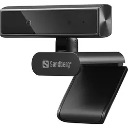 Sandberg Face-ID Webcam Mini (2 Mpx), Webcam, Schwarz