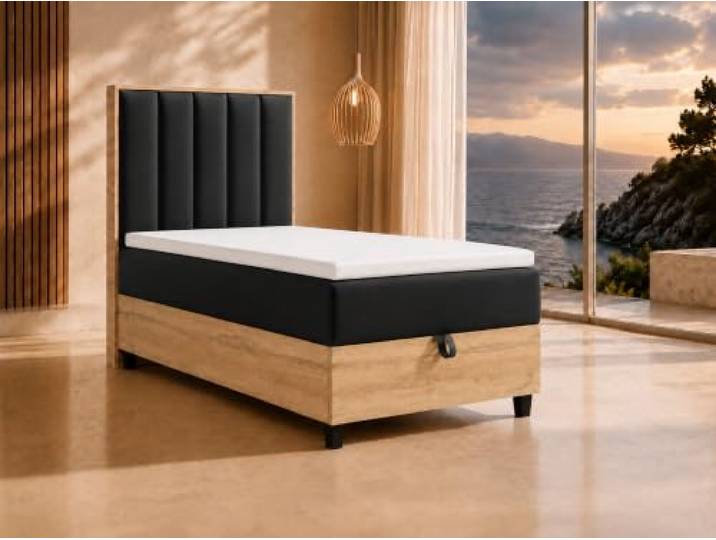 Best For Home Boxspringbett Trinity K10 80x200 Einzelbett mit Bettkasten