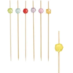 Papstar Fingerfood - Spieße 12 cm farbig sortiert "Square", 15 x 40 Stück