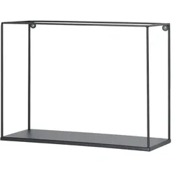 Wandregal  Toppo , schwarz , Maße (cm): B: 34 H: 25 T: 13.0