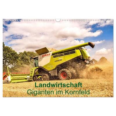 Landwirtschaft - Giganten im Kornfeld (Wandkalender 2026 DIN A3 quer), CALVENDO Monatskalender