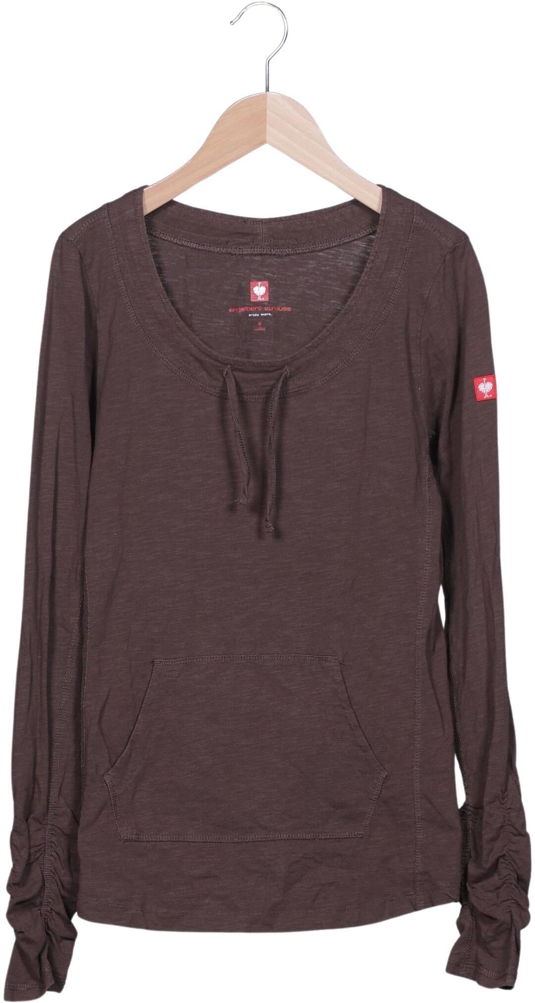engelbert strauss Damen Langarmshirt, Braun, Gr. S, Baumwolle - Second Hand