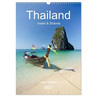Thailand - Inseln und Strände (Wandkalender 2027 DIN A3 hoch), CALVENDO Monatskalender