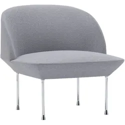 Muuto Oslo Sofa 1-Sitzer, colline 737 / chrome