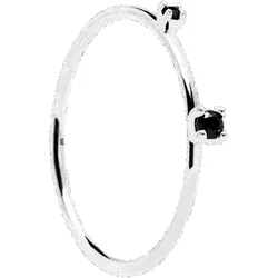 PD PAOLA - RING - BLACK KITA - silber