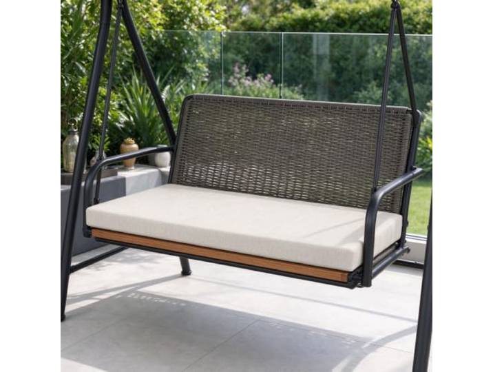 Bankkissen Sitzkissen Bank mit Abnehmbarem Bezug 105x200cm cremefarben Sitzbank Eckbank Auflagen, Sitzpolster Bank Dicke: Ca. 5 Cm, Schmutzabweisend, Leinenoptik, Für Haus Und Garten