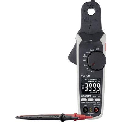 VOLTCRAFT VC513 80A Stromzange Auflösung 1 mA CAT III 600 V Anzeige (Counts): 4000 hochpräzise für Gleichstrom, Ladestrom