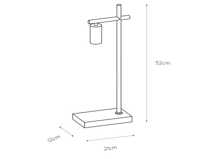 Lucide Tischlampe Leanne, schwarz, für Wohn- / Esszimmer, Metall, Modern
