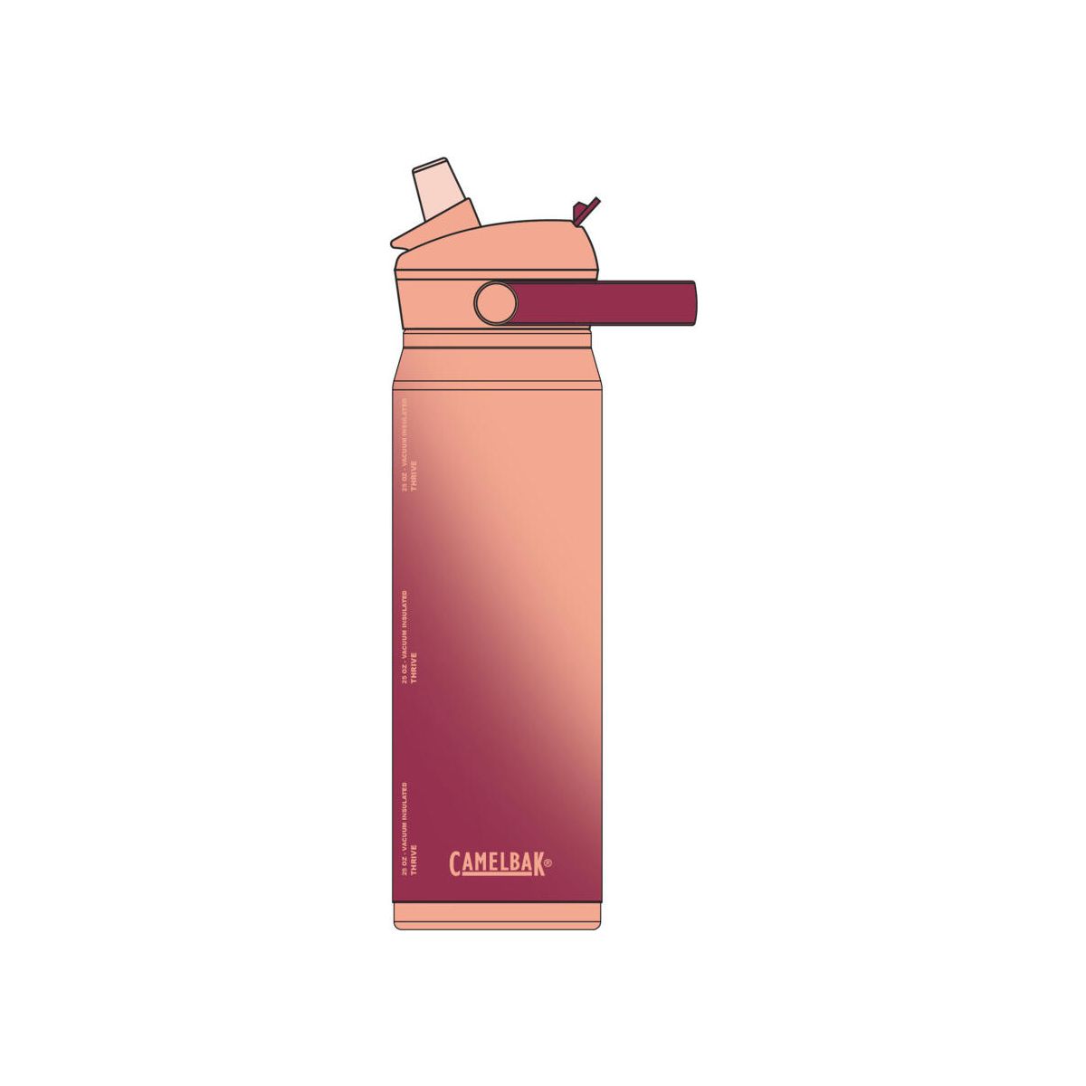 Camelbak Thrive Flip Straw VSS 0,75L blush dawn 360196-010