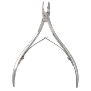 WUNDmed Nagelzange 06-009, aus Edelstahl, für Finger- und Fußnägel, mit Doppelfeder, 10,5 cm