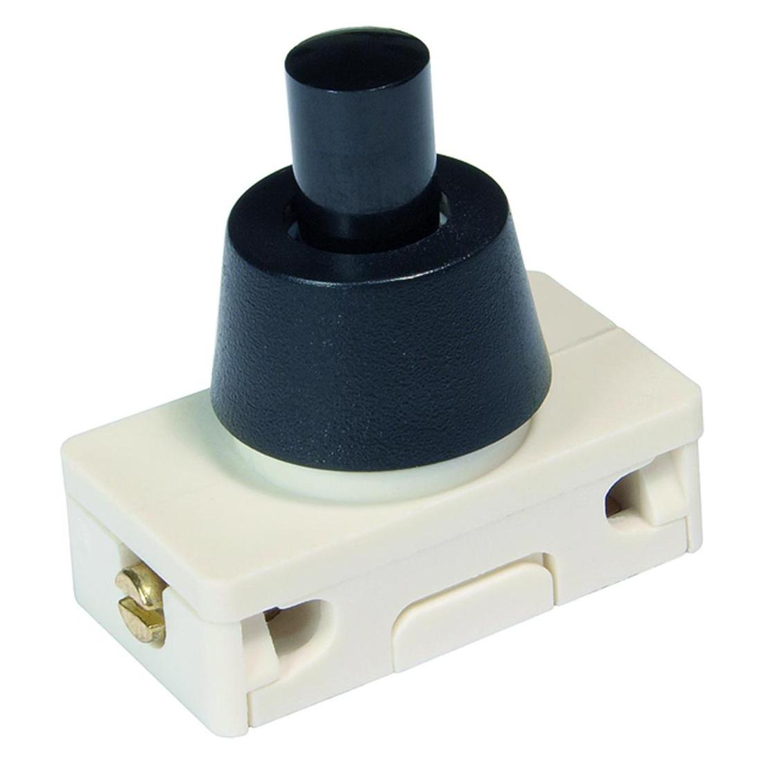 Bachmann Druckknopfschalter Serie 3030 Ausschalter, 1-polig, schwarz (924.1430)