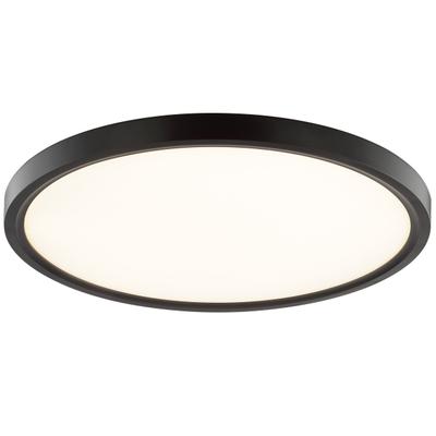 BRILLIANT LED Deckenleuchte "Galo", schwarz (weiß, schwarz), 1, Ø 40cm H: 2cm, 1 Stk., Leuchten, Ø 40 cm, 3000 lm, 3000 K, Bewegungsmelder, schwarz, LED Deckenleuchte