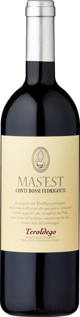 Mas'est Teroldego Dolomiti IGT 2023 Bossi Fedrigotti