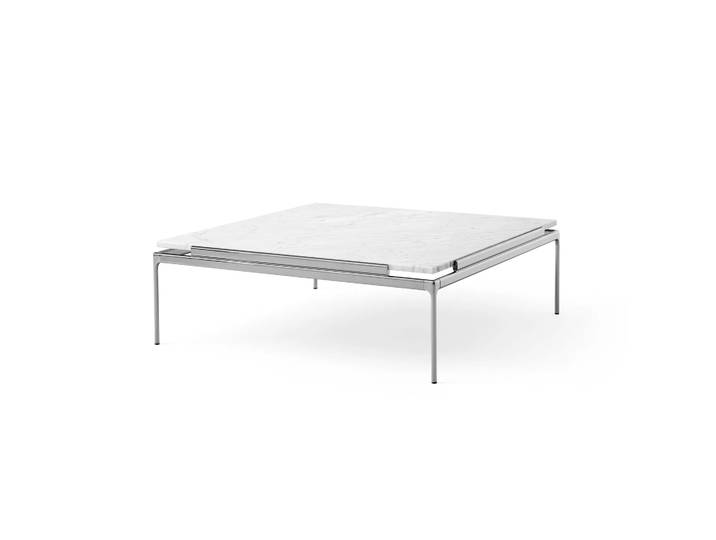 &Tradition Sett LN13 Couchtisch Bianco carrara-dark chrome