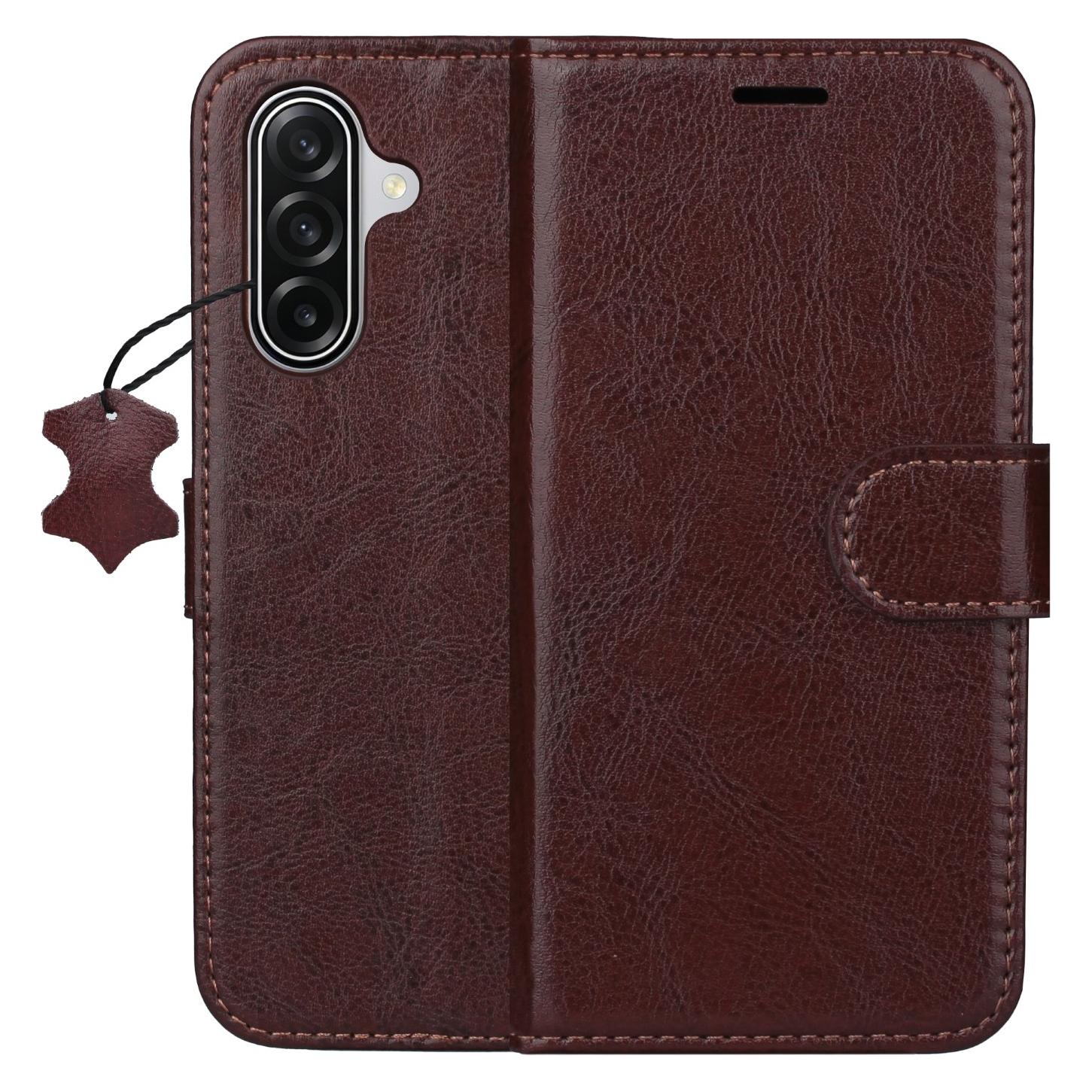 OEM Smart Luxe Lederhülle für Samsung Galaxy A36 5G / A56 5G / A37 5G, braun (Samsung Galaxy A56 5G) (GSM277088)