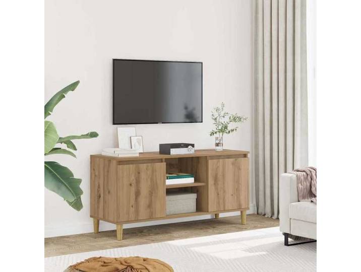 Brun Cabinet TV - Meuble TV pour Télévision - 1 PC - Montage facile - chêne artisanal 102x35x50cm - Bois d'ingénierie95413409699