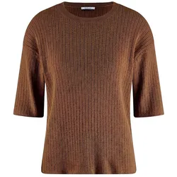 Rundhals-Pullover aus 100% SUPIMA-Baumwolle Peter Hahn braun, 50