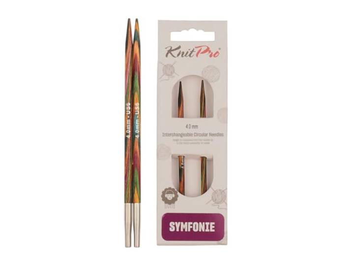 KnitPro 20421 verwisselbare naaldpunten symfonie hout kort, 4,00 mm