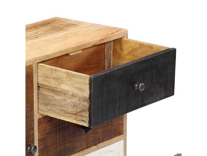 Commode intérieur - Brun - Buffet Armoire base - 88x30x73 cm - Bois de manguier massif LL239