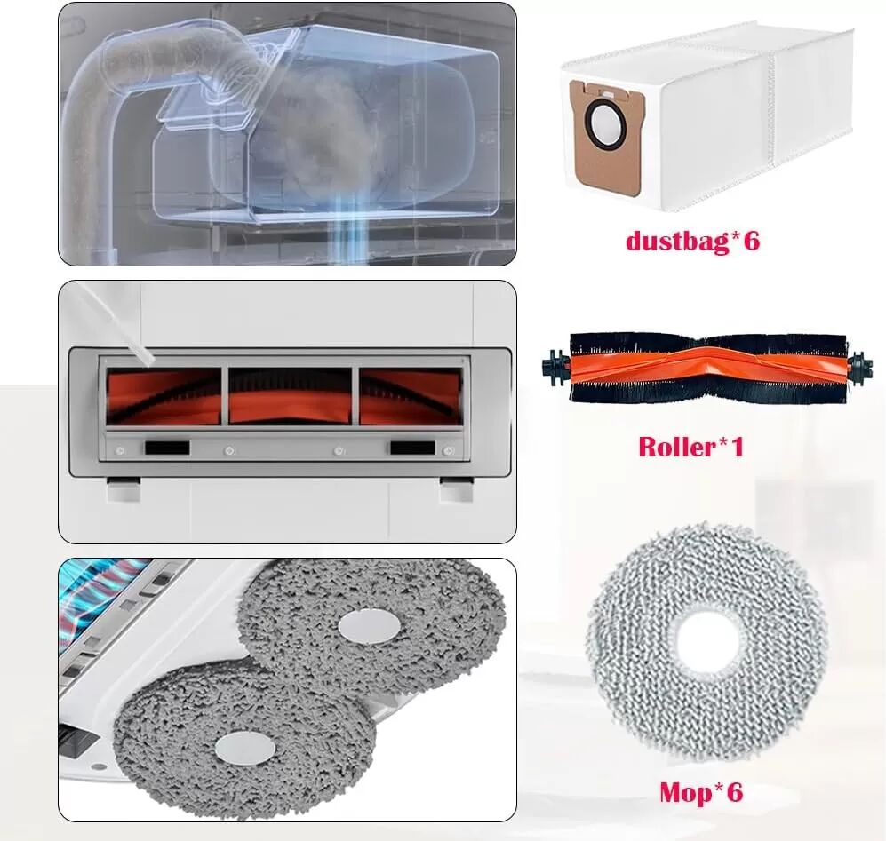 INF Premium Dreame L20/L30/X20 Pro Roboter Staubsauger Ersatzteil-Set