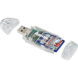 Hama Kartenleser SD/MMC, 2 in 1, USB 2.0, extern, für SD-, MicroSD- & MMC-Karten
