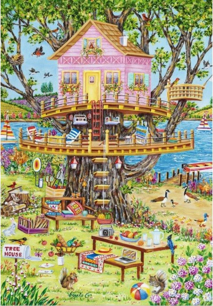 GRAFIKA Puzzel Boomhuis 1000 stukjes