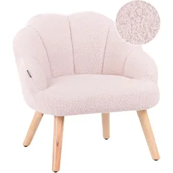 KINDERSESSEL Bouclé Pastellrosa Miland