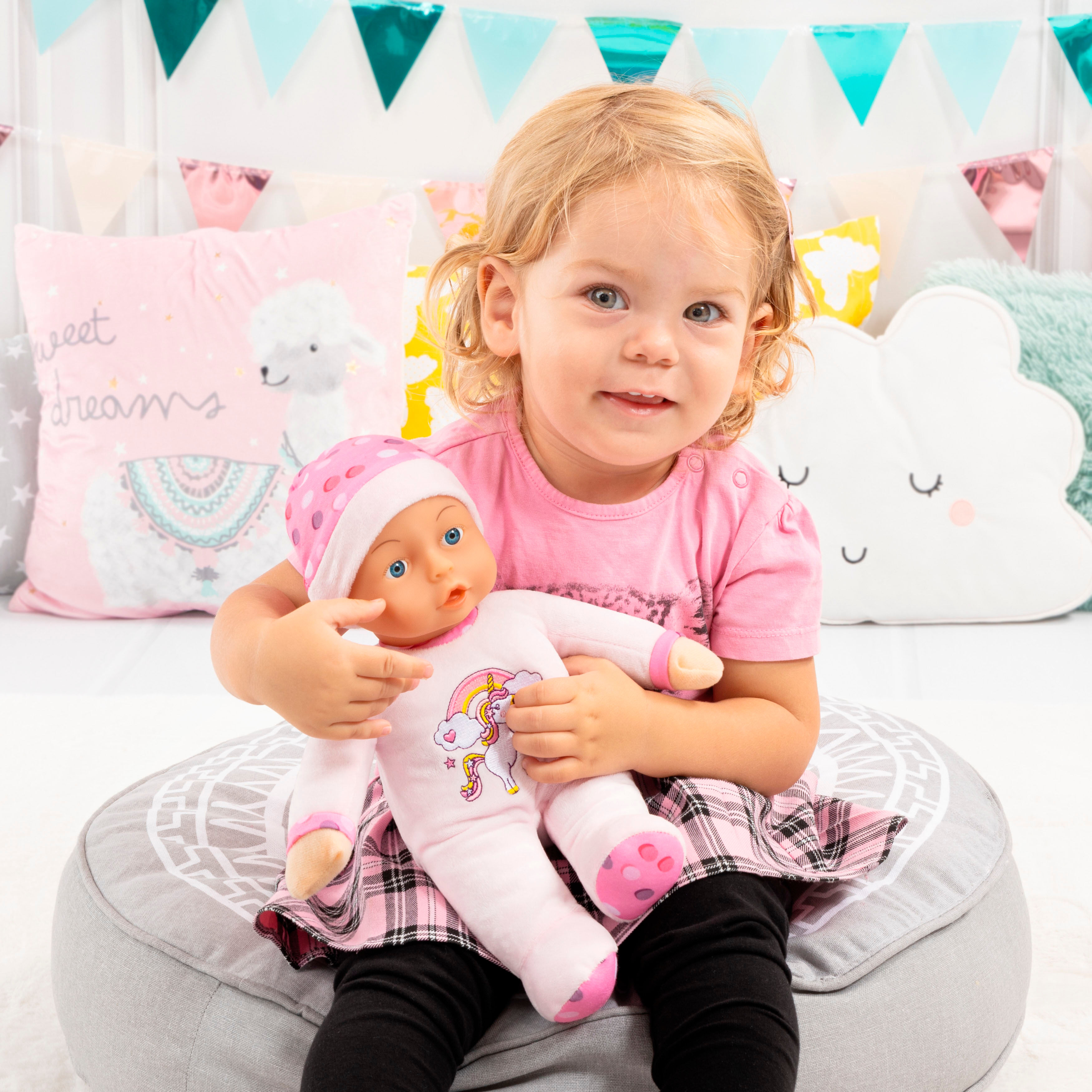 Babypuppe BAYER "My First Baby, 30 cm rosa", rosa, Puppen, Kinder, Babypuppe