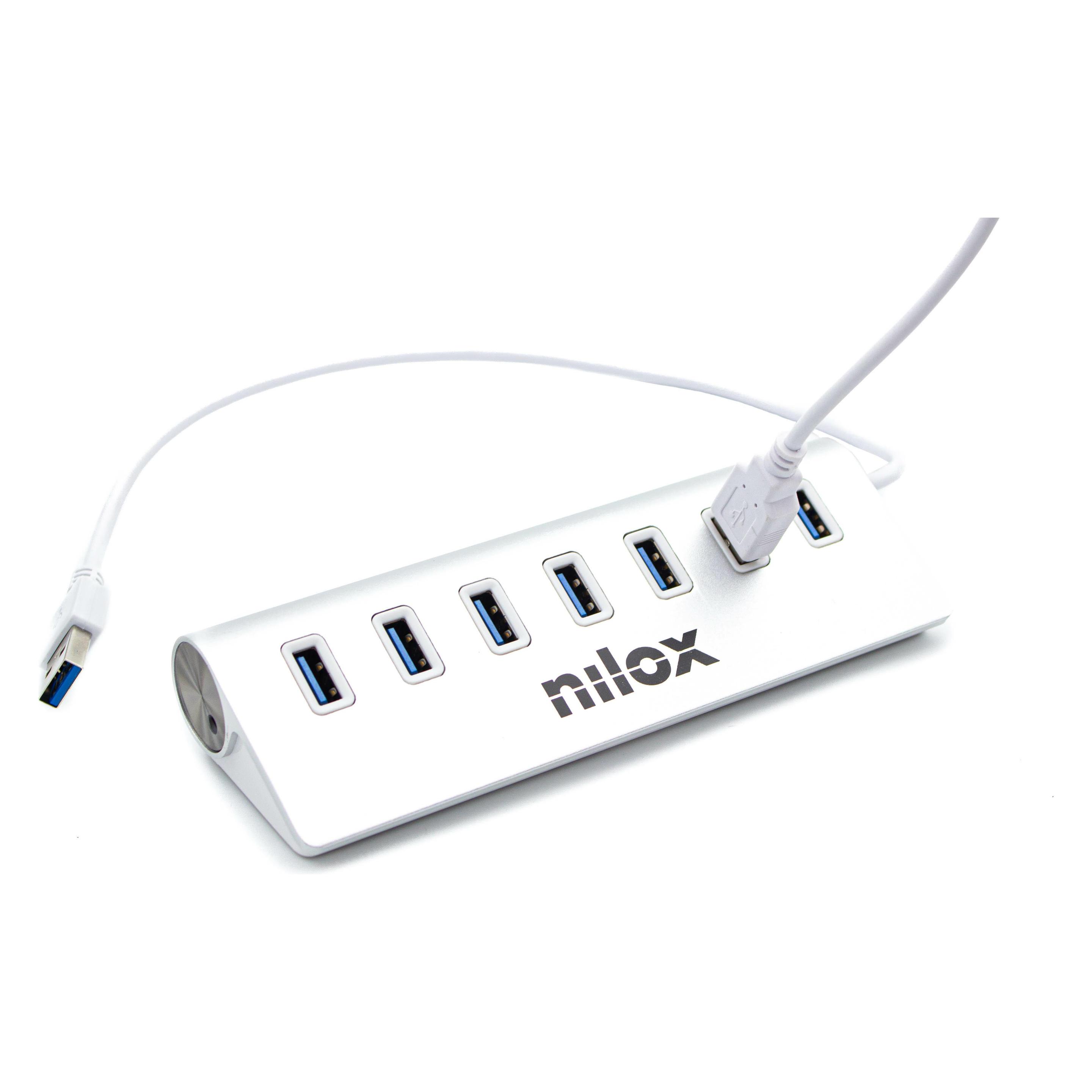 Nilox NX7HUB30 (USB-A, 7 Ports) (NX7HUB30)