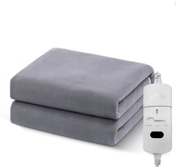Inspire Essentials Electric Heated Mattress Pad EU Plug 220V Double Body Warmer 120x150cm gray