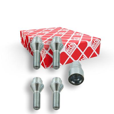 Febi Bilstein Radschraubensatz Kegelbund M12x1.25x30 8.8 [Hersteller-Nr. 27052] für Peugeot, Fiat, Citroën