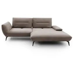 Ecksofa Payton Stoff Grau Taupe