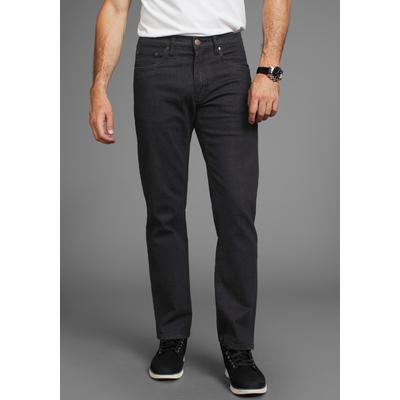 Gerade Jeans ARIZONA, Herren, Gr. 40, Länge 32, schwarz (schwarzschwarz32), Denim/Jeans, Obermaterial: 98% Baumwolle, 2% Elasthan, unifarben, Basic, straight fit lang, Jeans, gerade geschnittenes Bein, niedrige Leibhöhe