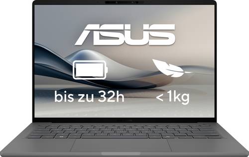 Asus Notebook ZenBook A14 35.6 cm (14 Zoll) WUXGA Qualcomm Snapdragon X X1-26-100 32 GB RAM 1 TB SSD Deutsch, QWERTZ Qualcomm Qualcomm Adreno