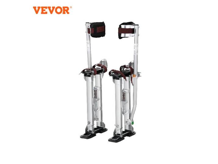 SucceBuy Échasses pour cloisons sèches 18 ''/36'' Échasses à outils réglables en aluminium avec genouillères de protection Échasses de travail antidérapantes pour la maison