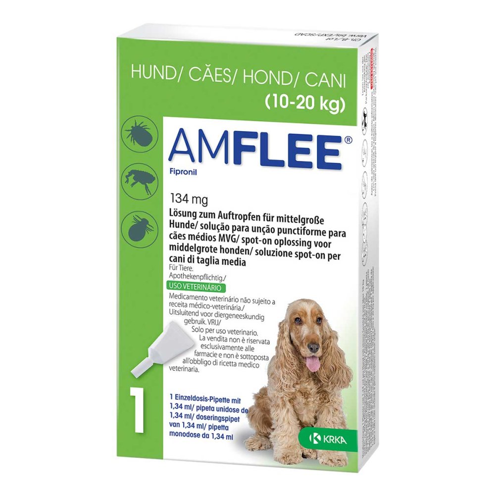 TAD Pharma GmbH Amflee 134 mg Lösung zur, zum Auftropfen für mittelgr.Hunde 11099817