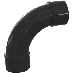 PVC-90°-Bogen groß 63mm/50mm schwarz