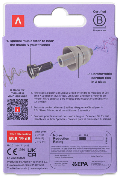 Alpine PartyPlug Transparent