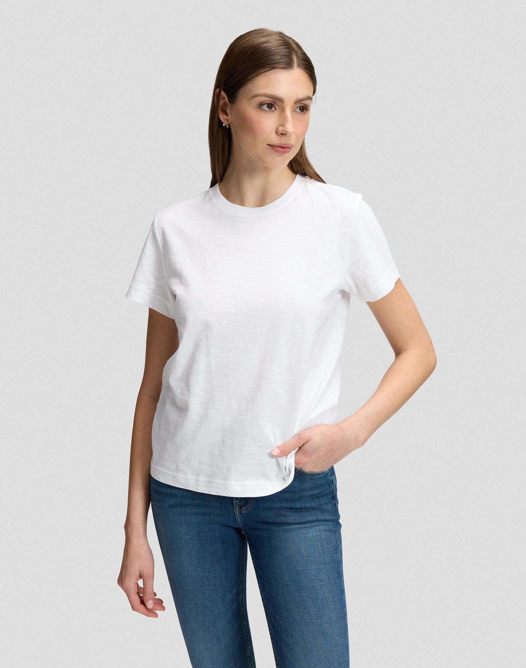 T-Shirt LEE "Lee T-Shirt Perfect", Damen, Gr. S, weiss (weiß), Obermaterial: 100% Baumwolle CO., Shirts T-Shirt weiß S