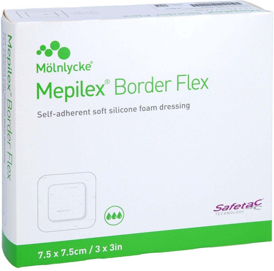 Mepilex Border Flex Schaumverb.haftend 7,5x7,5 cm