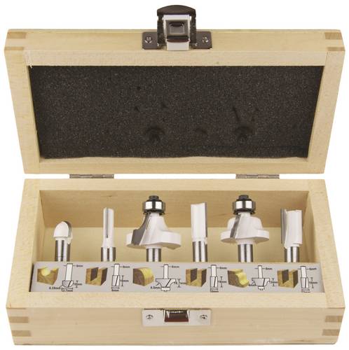 Makita D-53540 Frässet Schaftdurchmesser 8 mm 6teilig