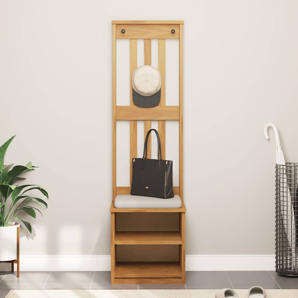 vidaXL Portemanteau SANDNES 45x40x159,5 cm bois massif pin