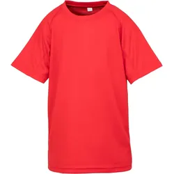 SPIRO Kinder Sport Shirt 'Aircool' T-Shirt S287J red L (9-10)