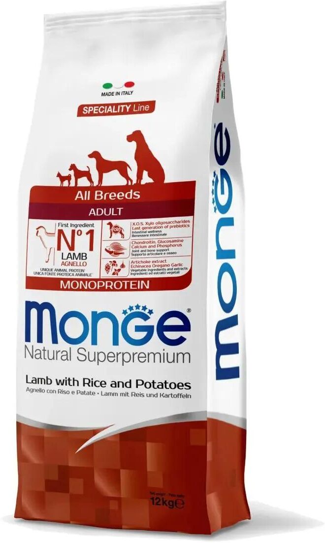 Kit Risparmio 2x12KG Monge Natural Superpremium Adult Agnello 2X12KG
