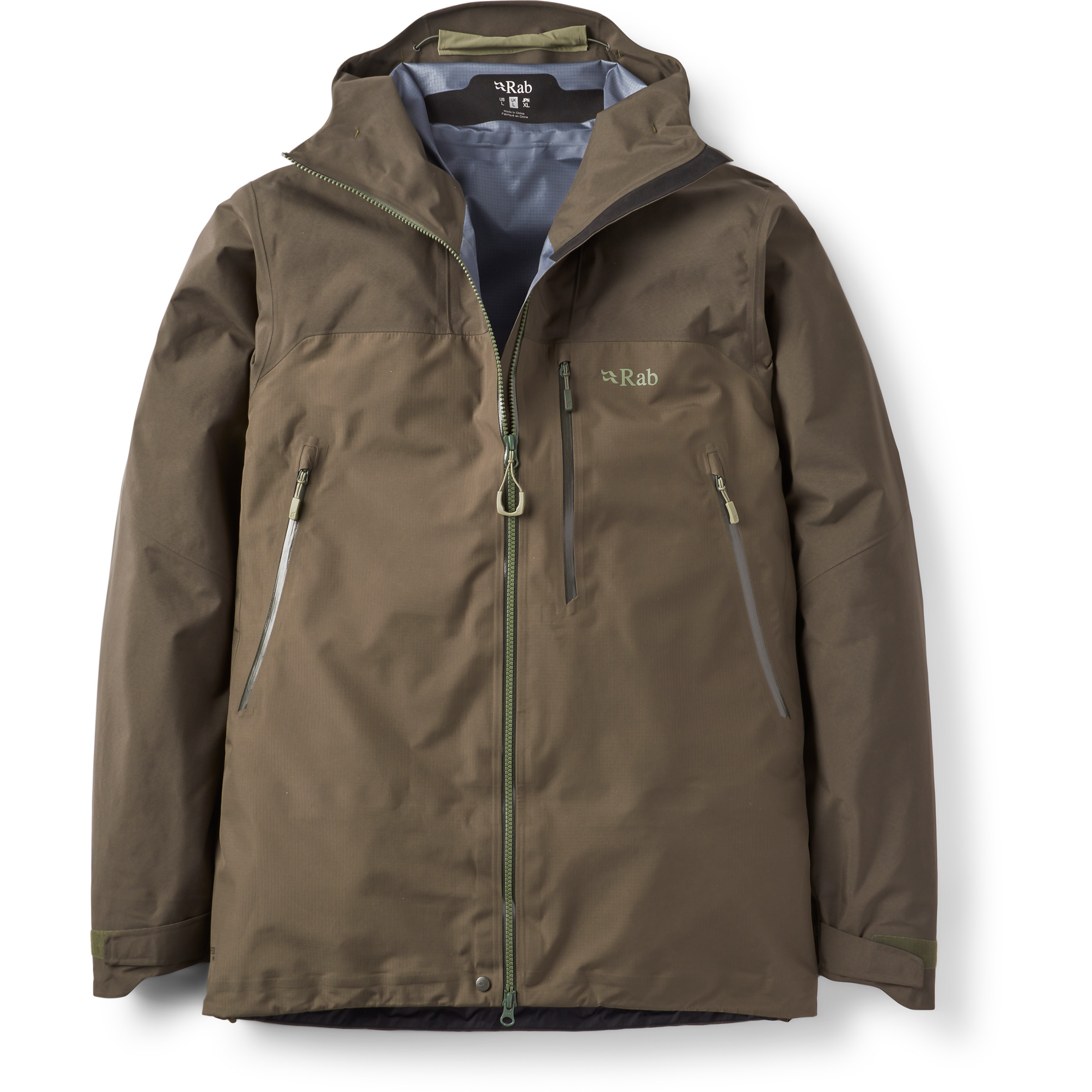 Rab Latok Mountain GTX Herren Regenjacke braun Größe L Trekking Winddicht Wasserabweisend