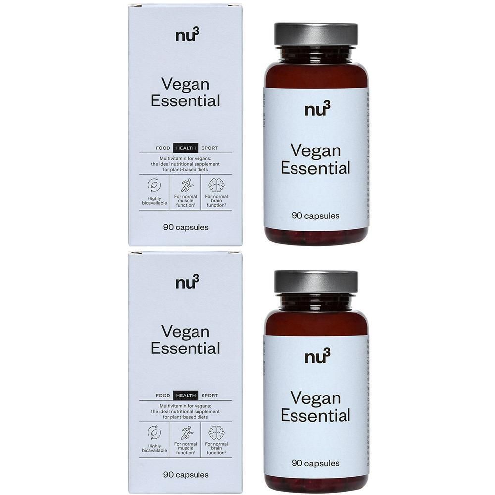nu3 Premium Vegan Essential Multivitamin Doppelpack 2x90 St Kapseln